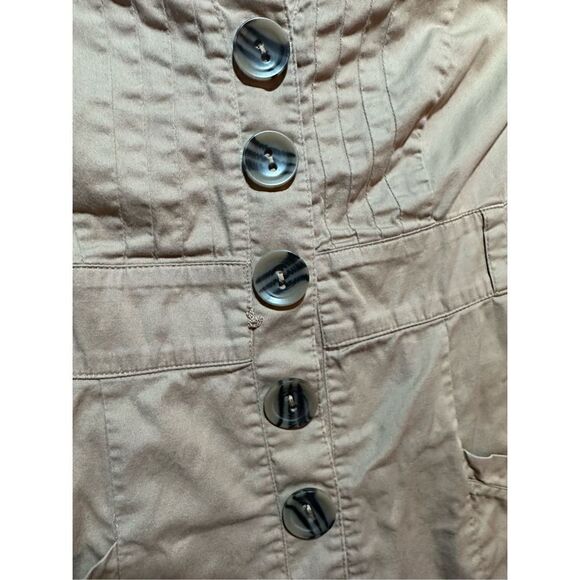 Robbie Bee Khaki Utility denim dress sz 10P - Picture 9 of 9